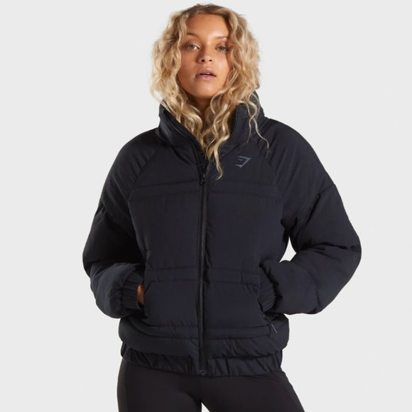 Gymshark | Jackets u0026 Coats | Nwt Gymshark Essential Puffer Jacket Coat  Black Size Small | Poshmark